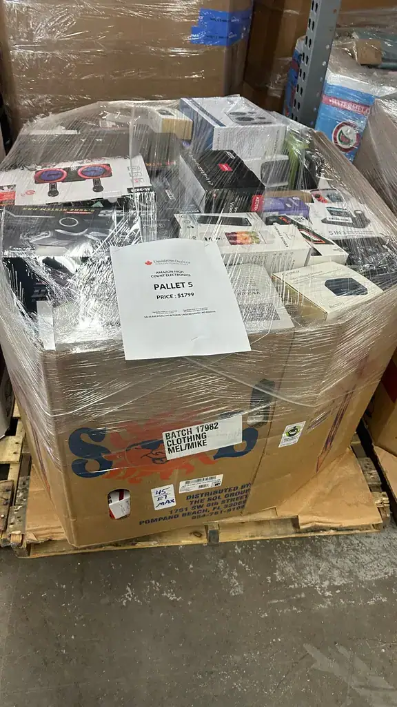 High-Count Electronics Liquidation Pallet