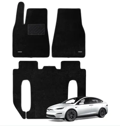 Superior Carpet Floor Mats For 2021-2024 Tesla Model X 6-Seater Liquidation Pallet