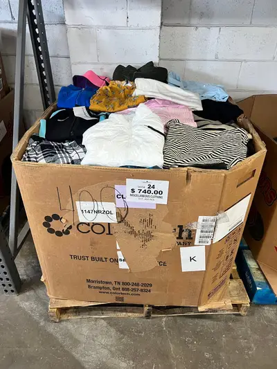 Miscellaneous Clothing – 400pcs Liquidation Pallet