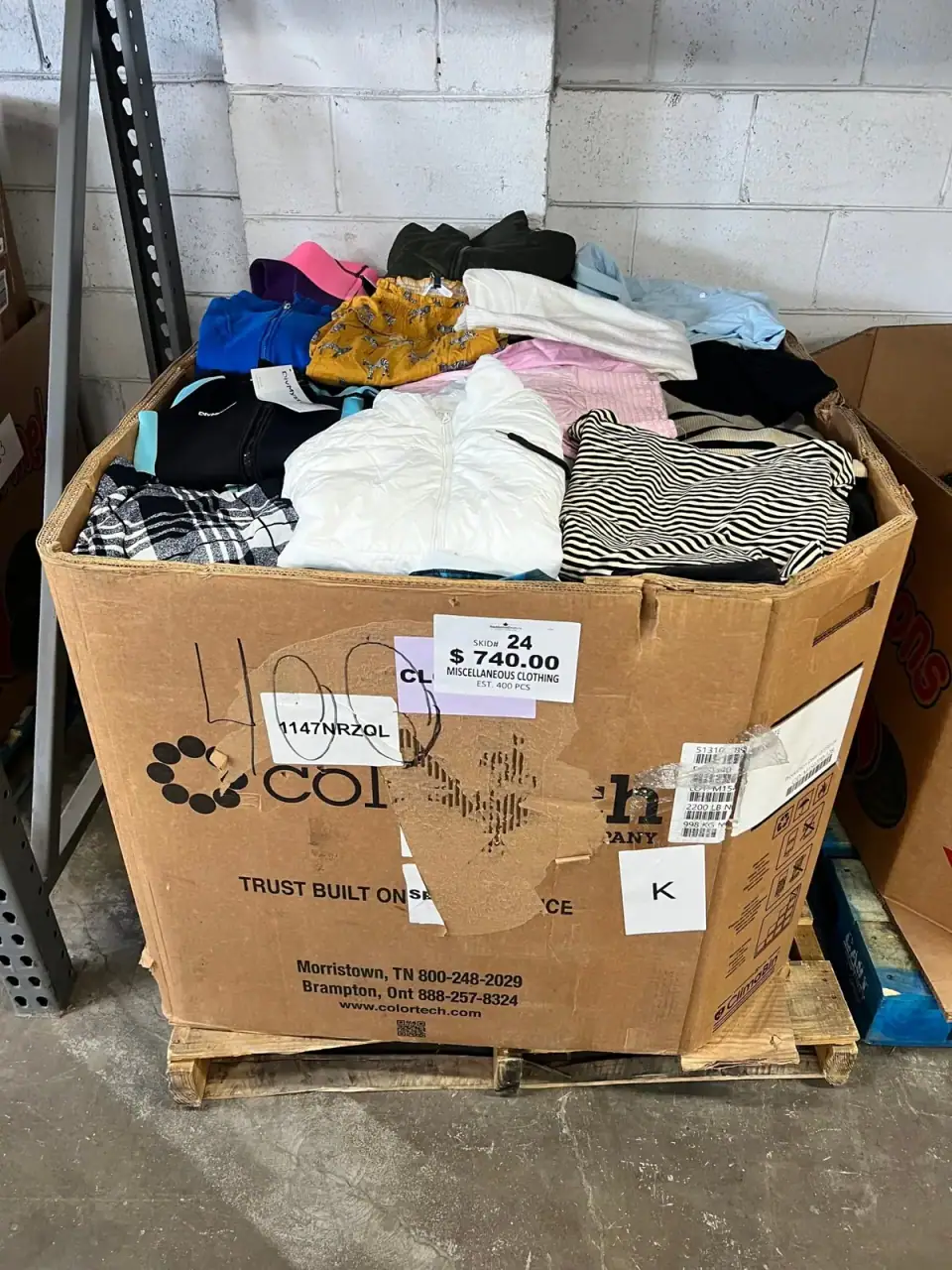 Miscellaneous Clothing – 400pcs Liquidation Pallet