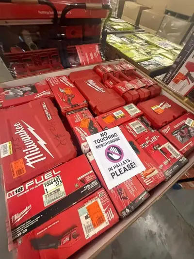 Milwaukee, Ryobi & Ridgid Power Tools Liquidation Pallet